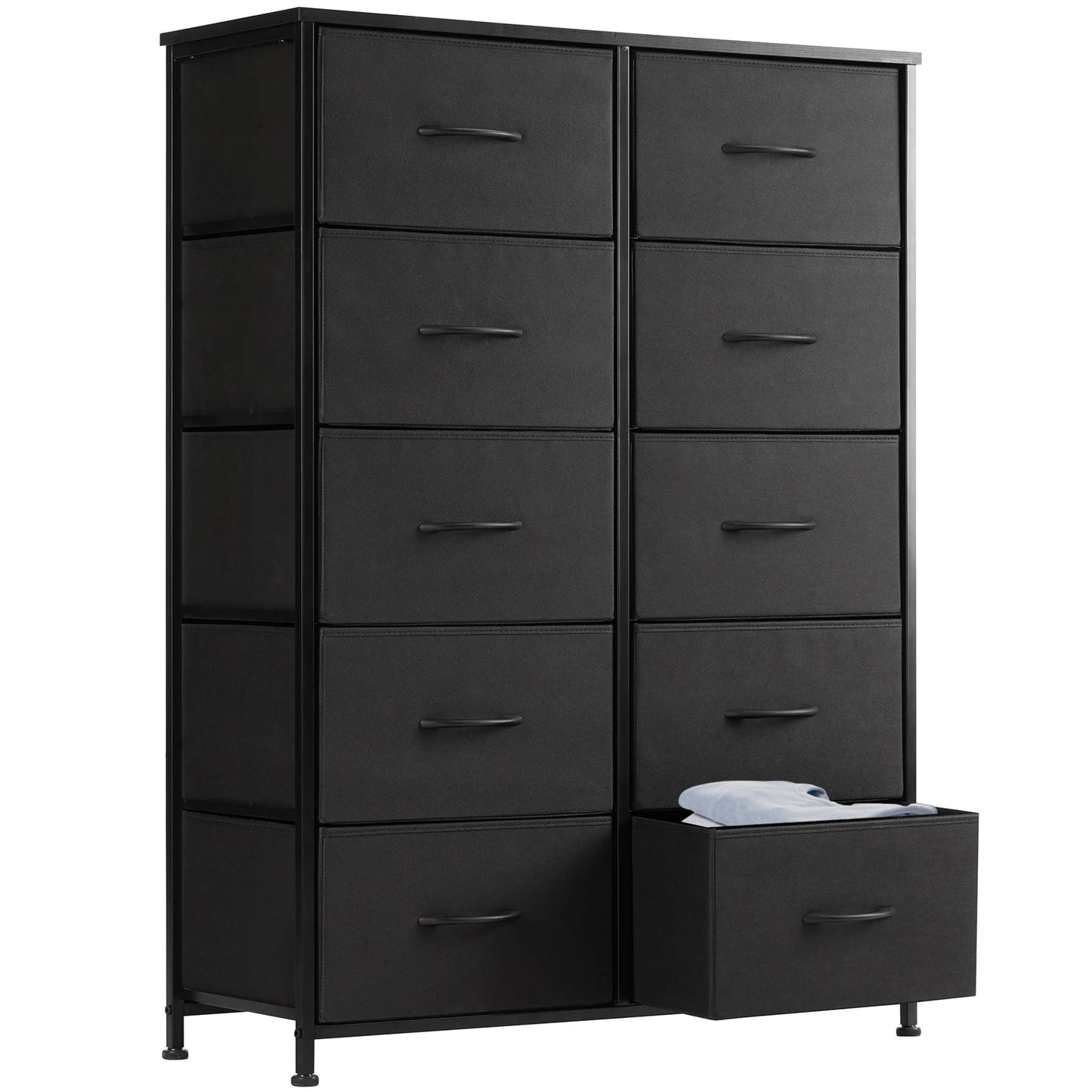Bedside Table 10 Fabric Drawers Wardrobe