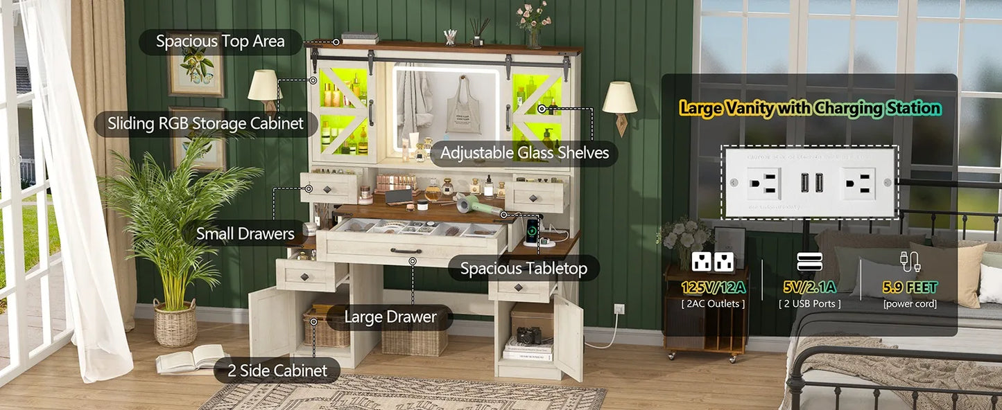 Farmhouse Vanity Desk