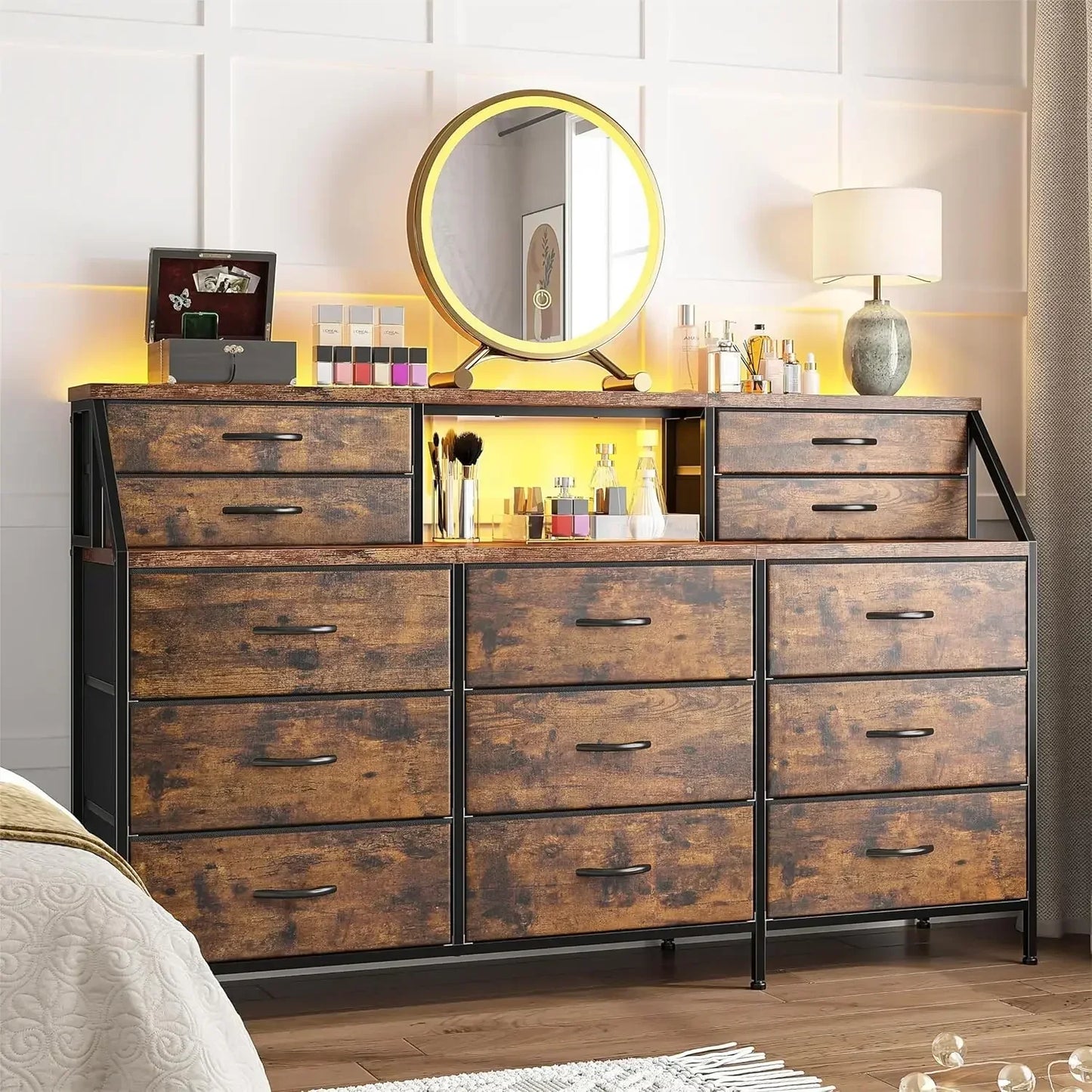 Dresser with 13 Large Drawers