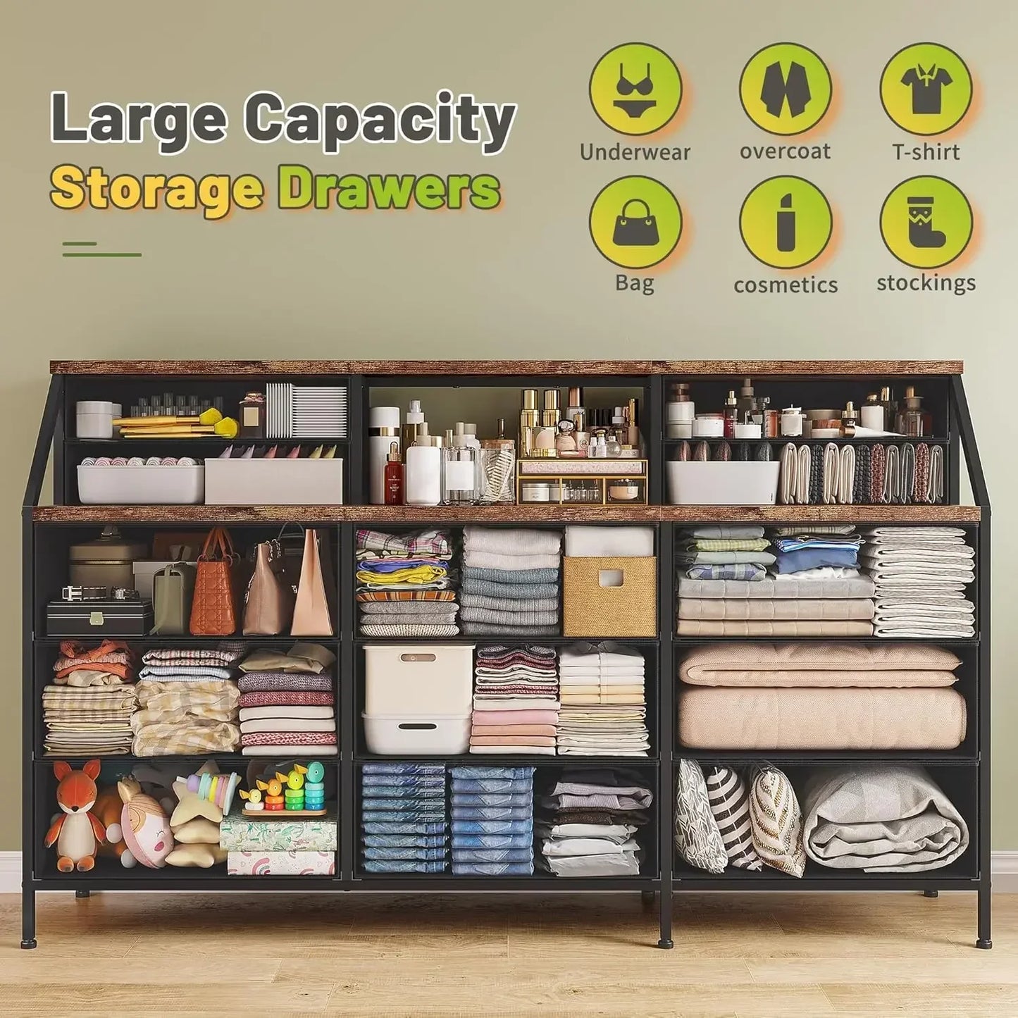 Dresser with 13 Large Drawers