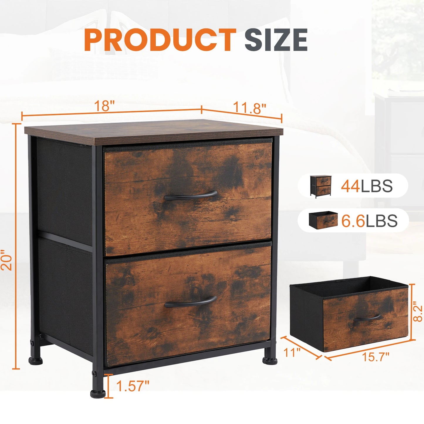 Nightstand Bedside Coffee Sofa Tea Table