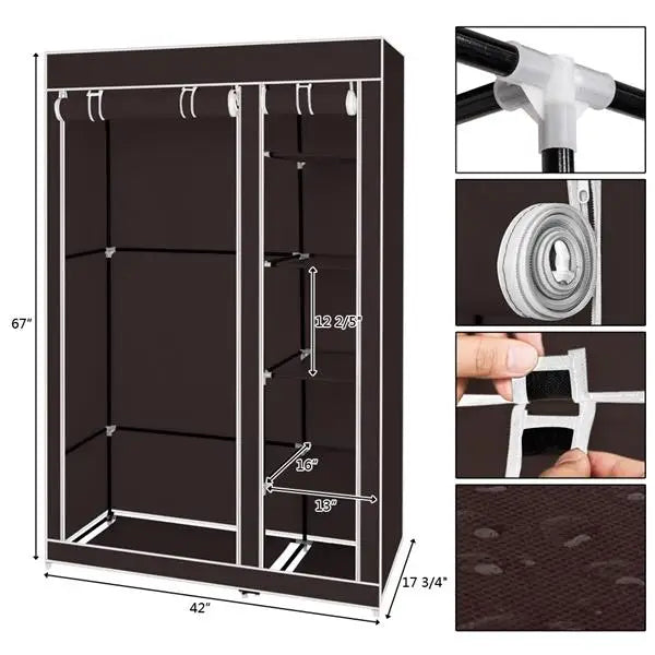 Portable Clothes Closet Wardrobe