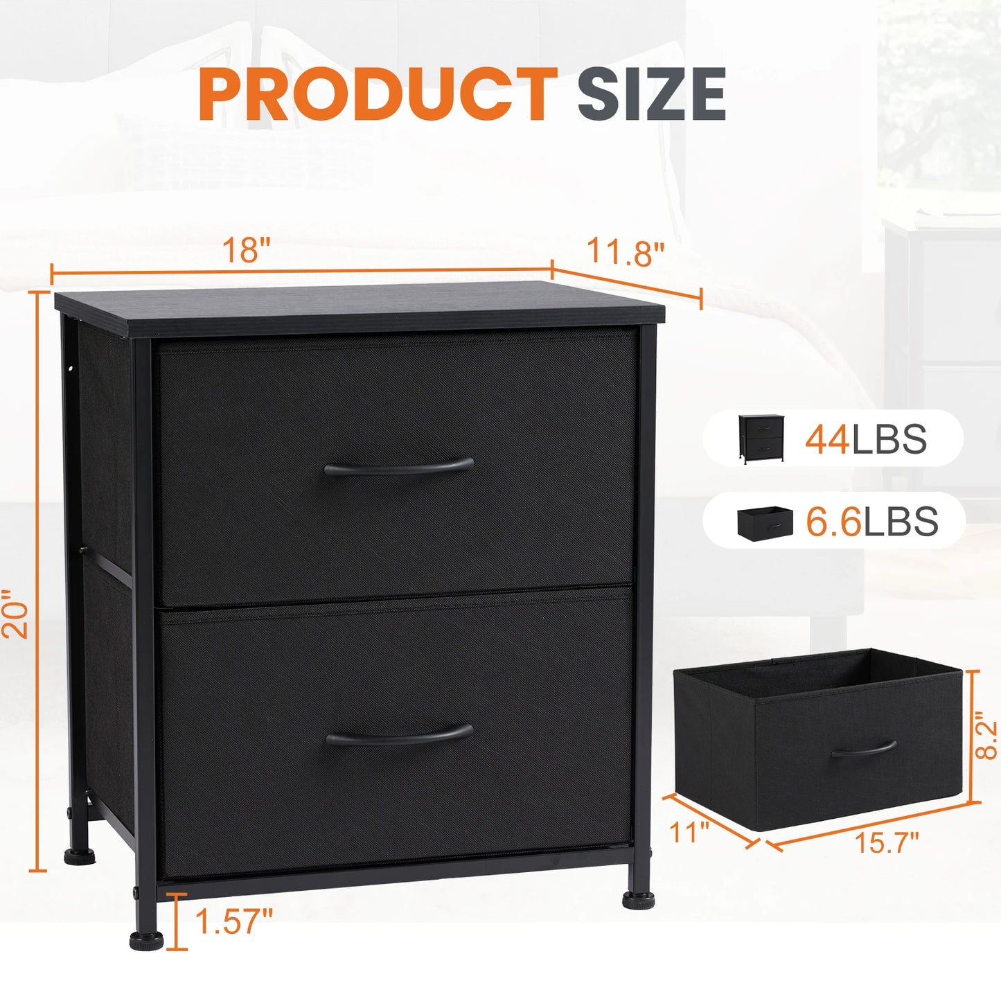 Nightstand Bedside Coffee Sofa Tea Table