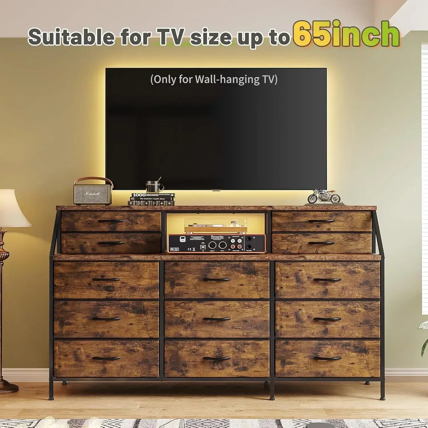 Dresser with 13 Large Drawers