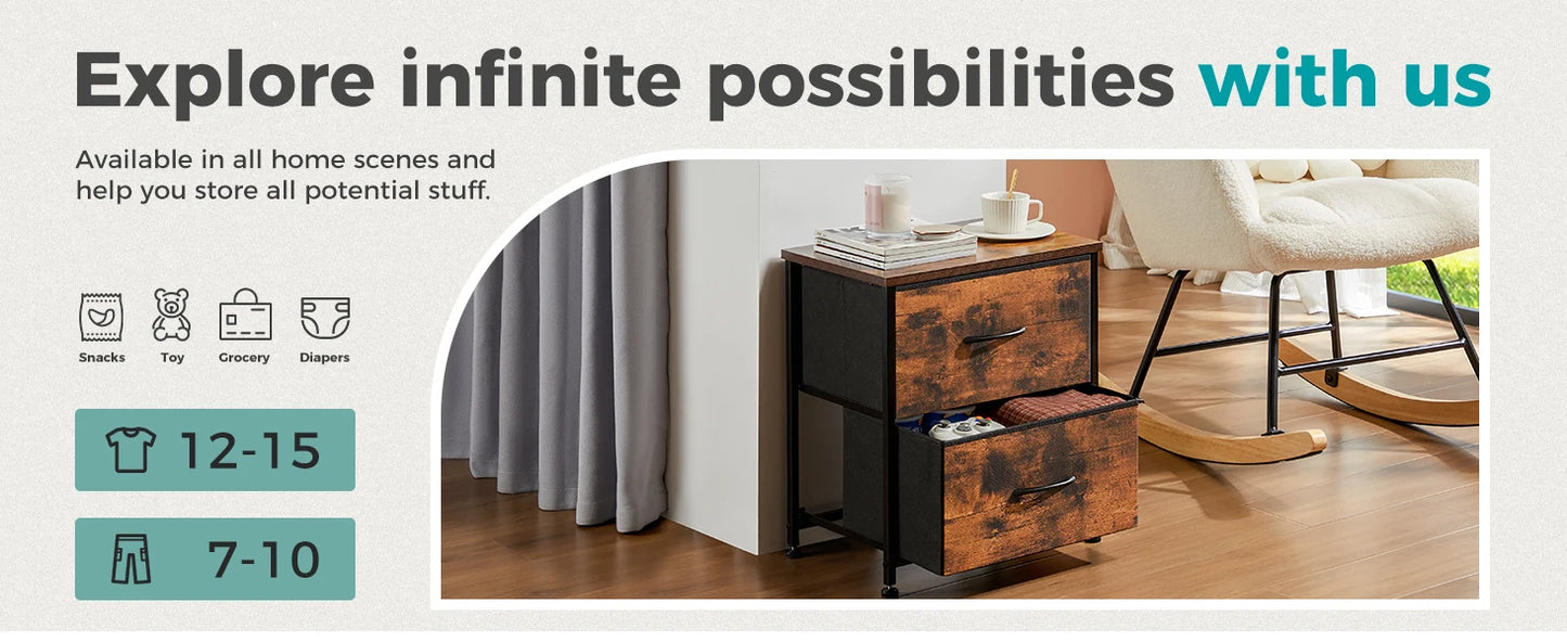 Nightstand Bedside Coffee Sofa Tea Table