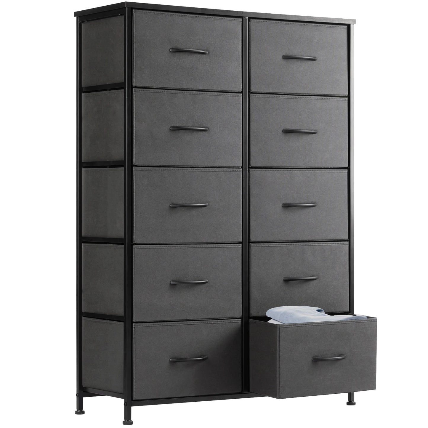 Bedside Table 10 Fabric Drawers Wardrobe