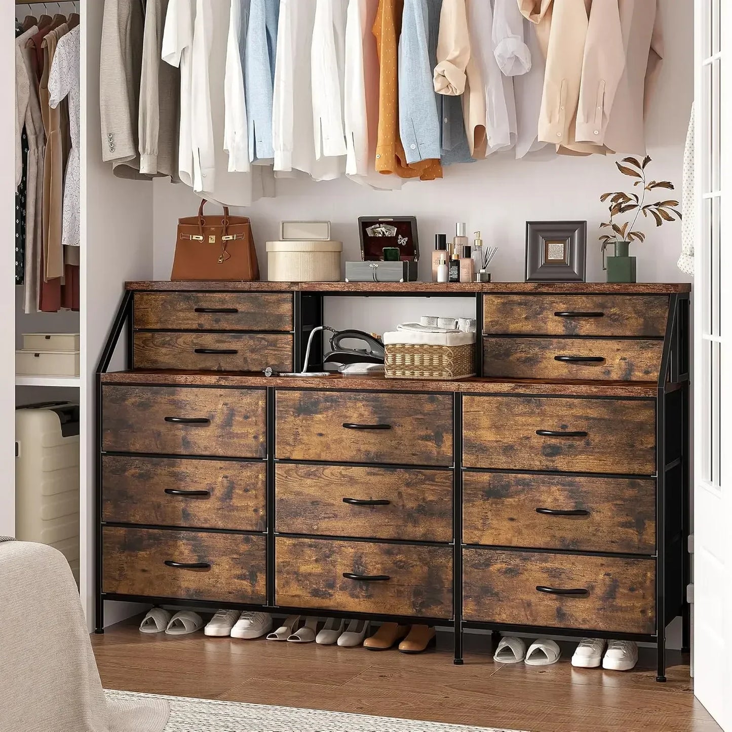 Dresser with 13 Large Drawers