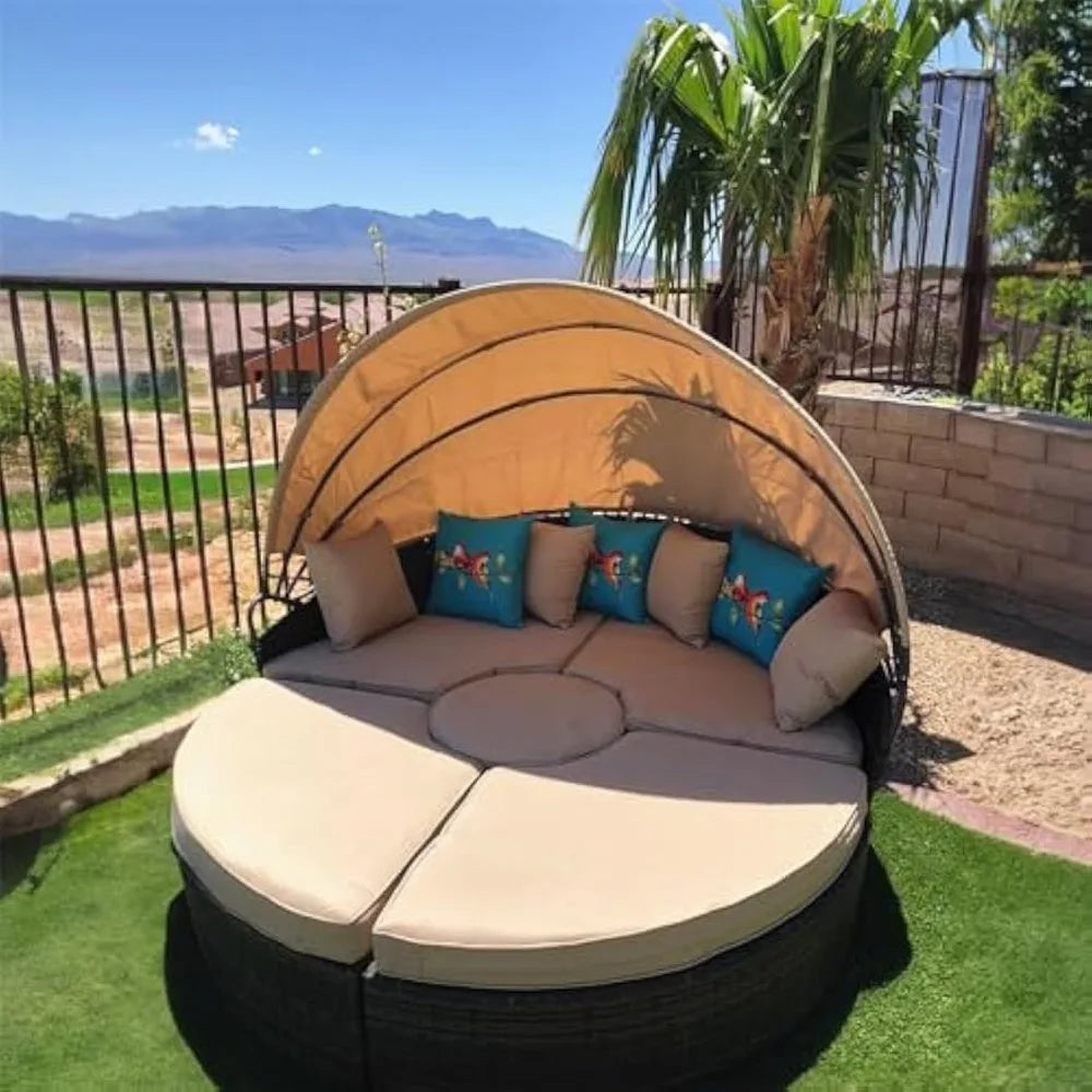 Outdoor Patio Round Daybed