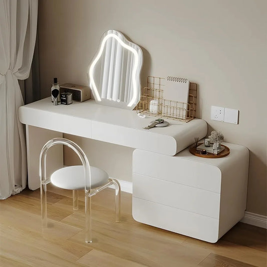Vanity Makeup Desk with Mirror and Lights